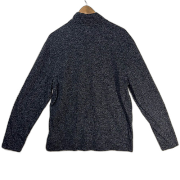 Calvin Klein Quarter Zip Pullover Top Mens L Gray Casual Lightweight Coat Comfy - Picture 2 of 10